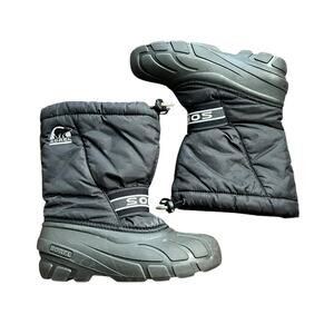 Sorel Cub  Youth Insulated Lined Black Snow Boots Unisex  Size 5 NY1799-011